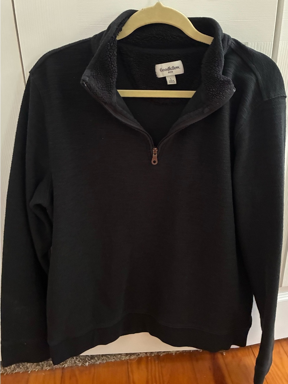 Goodfellow & Co Black Half-Zip Sweater